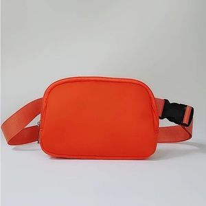 Nylon Waist/Crossbody Bag in Orange